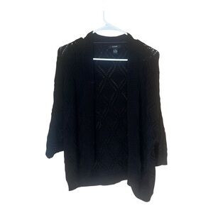 Alfani 3/4 sleeve Black Knit Sweater